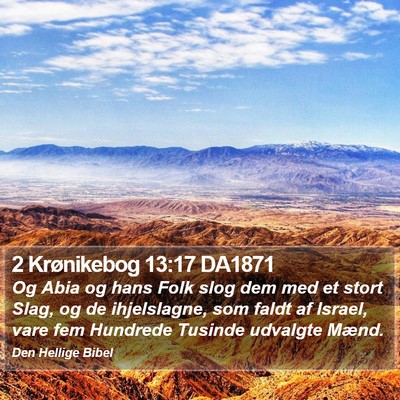2 Krønikebog 13:17 DA1871 Bible Verse Image