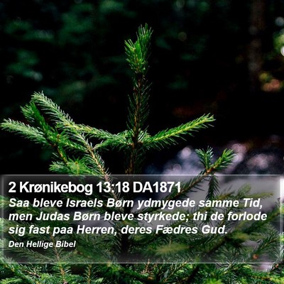 2 Krønikebog 13:18 DA1871 Bible Verse Image