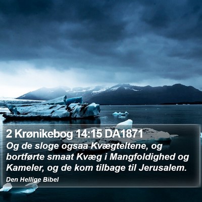 2 Krønikebog 14:15 DA1871 Bible Verse Image
