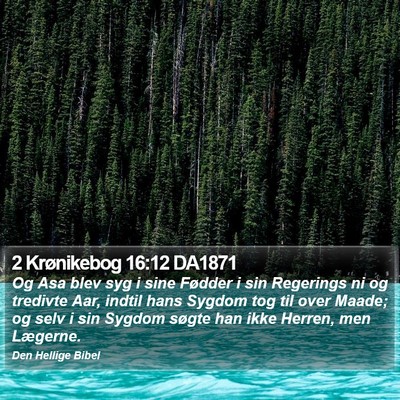 2 Krønikebog 16:12 DA1871 Bible Verse Image
