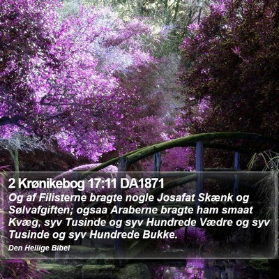 2 Krønikebog 17:11 DA1871 Bible Verse Image
