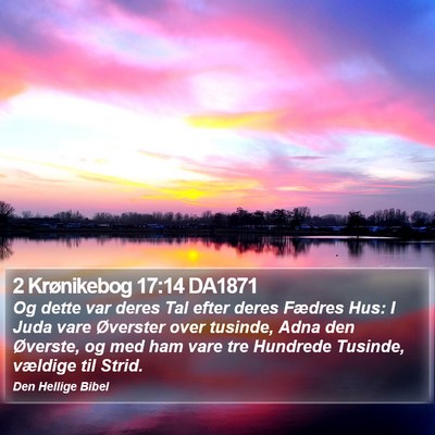 2 Krønikebog 17:14 DA1871 Bible Verse Image