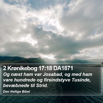 2 Krønikebog 17:18 DA1871 Bible Verse Image