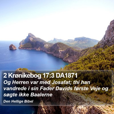 2 Krønikebog 17:3 DA1871 Bible Verse Image