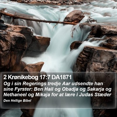 2 Krønikebog 17:7 DA1871 Bible Verse Image