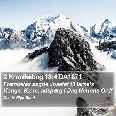 2 Krønikebog 18:4 DA1871 Bible Verse Image