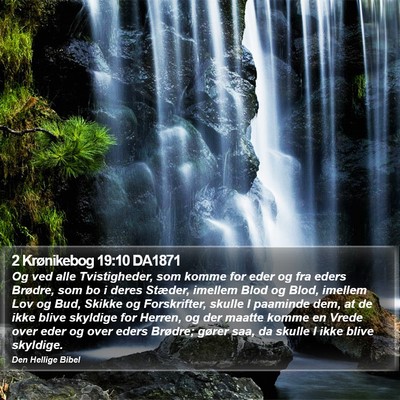2 Krønikebog 19:10 DA1871 Bible Verse Image