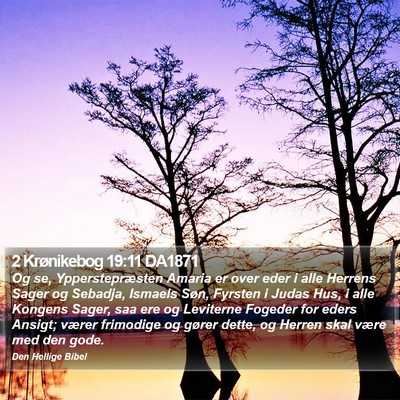 2 Krønikebog 19:11 DA1871 Bible Verse Image