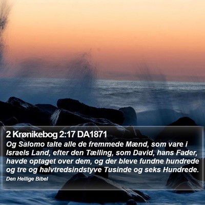2 Krønikebog 2:17 DA1871 Bible Verse Image