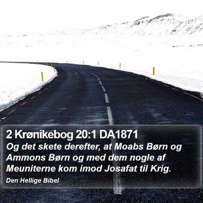 2 Krønikebog 20:1 DA1871 Bible Verse Image