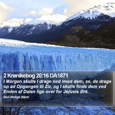2 Krønikebog 20:16 DA1871 Bible Verse Image