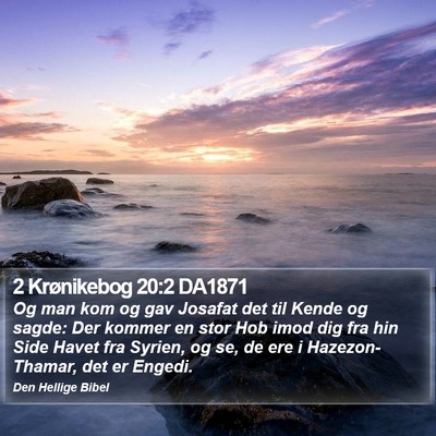 2 Krønikebog 20:2 DA1871 Bible Verse Image