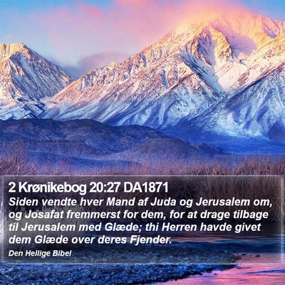 2 Krønikebog 20:27 DA1871 Bible Verse Image