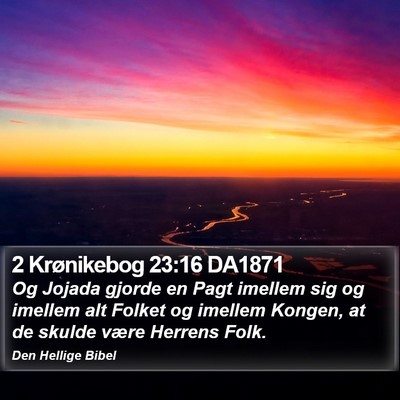 2 Krønikebog 23:16 DA1871 Bible Verse Image