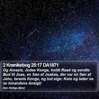 2 Krønikebog 25:17 DA1871 Bible Verse Image