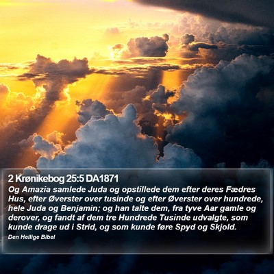2 Krønikebog 25:5 DA1871 Bible Verse Image