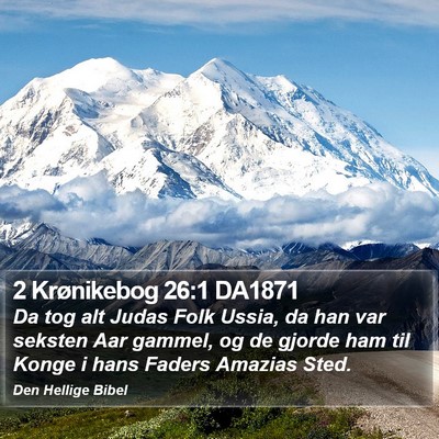 2 Krønikebog 26:1 DA1871 Bible Verse Image