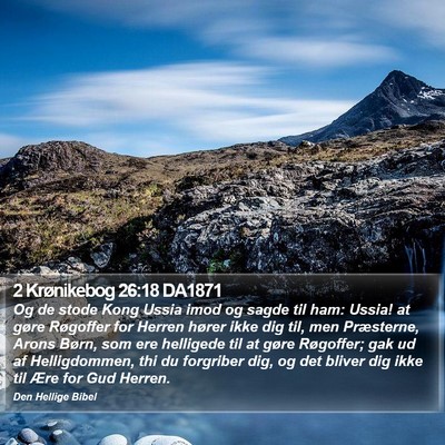 2 Krønikebog 26:18 DA1871 Bible Verse Image
