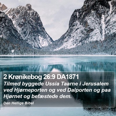 2 Krønikebog 26:9 DA1871 Bible Verse Image