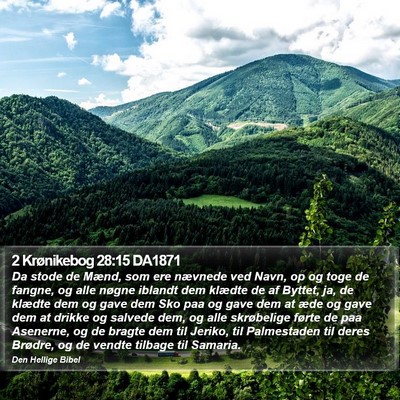 2 Krønikebog 28:15 DA1871 Bible Verse Image