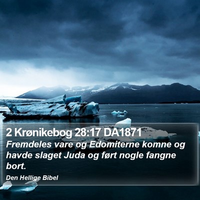 2 Krønikebog 28:17 DA1871 Bible Verse Image