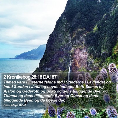 2 Krønikebog 28:18 DA1871 Bible Verse Image