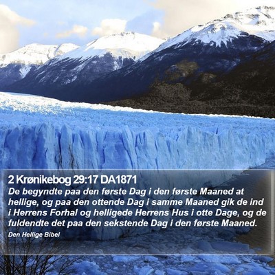2 Krønikebog 29:17 DA1871 Bible Verse Image