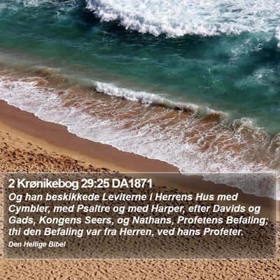 2 Krønikebog 29:25 DA1871 Bible Verse Image