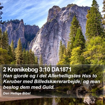 2 Krønikebog 3:10 DA1871 Bible Verse Image