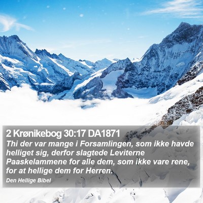2 Krønikebog 30:17 DA1871 Bible Verse Image