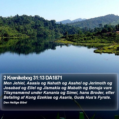 2 Krønikebog 31:13 DA1871 Bible Verse Image