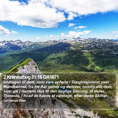 2 Krønikebog 31:16 DA1871 Bible Verse Image