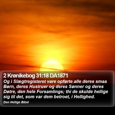 2 Krønikebog 31:18 DA1871 Bible Verse Image