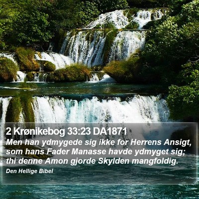 2 Krønikebog 33:23 DA1871 Bible Verse Image