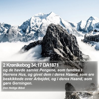 2 Krønikebog 34:17 DA1871 Bible Verse Image