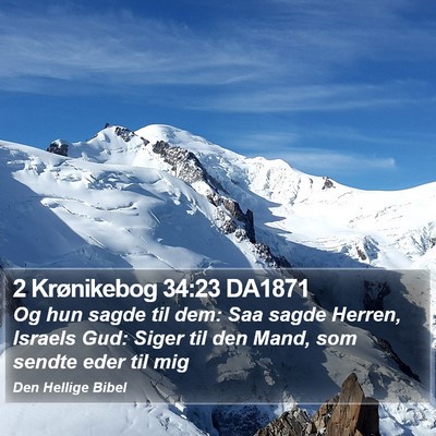 2 Krønikebog 34:23 DA1871 Bible Verse Image