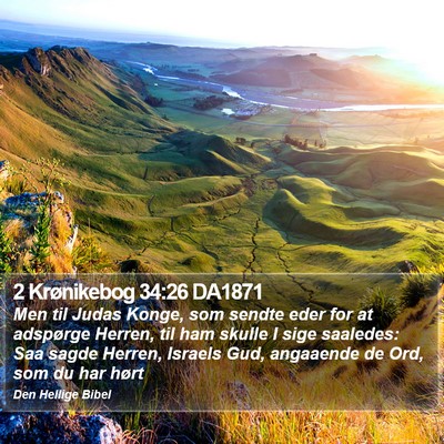 2 Krønikebog 34:26 DA1871 Bible Verse Image