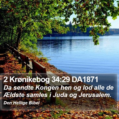 2 Krønikebog 34:29 DA1871 Bible Verse Image