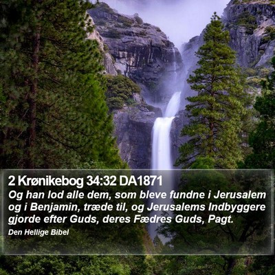 2 Krønikebog 34:32 DA1871 Bible Verse Image
