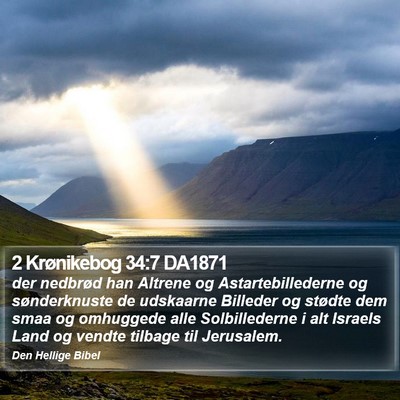 2 Krønikebog 34:7 DA1871 Bible Verse Image