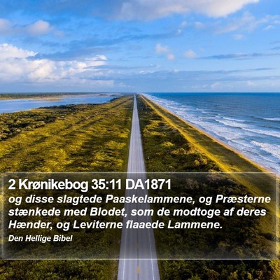 2 Krønikebog 35:11 DA1871 Bible Verse Image