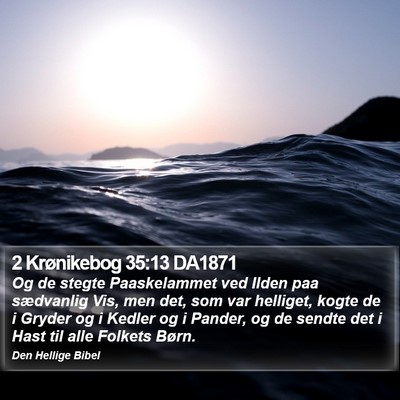 2 Krønikebog 35:13 DA1871 Bible Verse Image