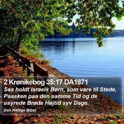 2 Krønikebog 35:17 DA1871 Bible Verse Image