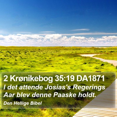 2 Krønikebog 35:19 DA1871 Bible Verse Image