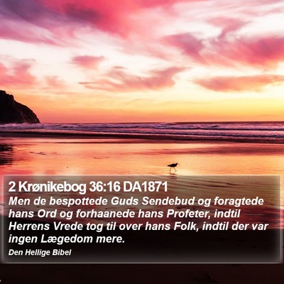 2 Krønikebog 36:16 DA1871 Bible Verse Image