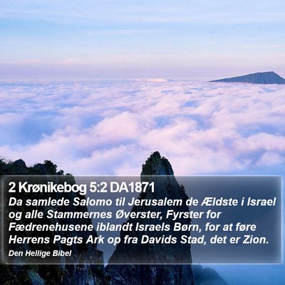 2 Krønikebog 5:2 DA1871 Bible Verse Image