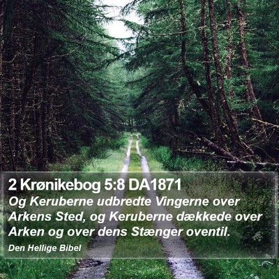 2 Krønikebog 5:8 DA1871 Bible Verse Image
