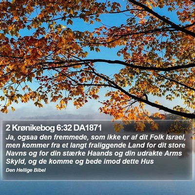 2 Krønikebog 6:32 DA1871 Bible Verse Image