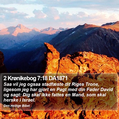 2 Krønikebog 7:18 DA1871 Bible Verse Image
