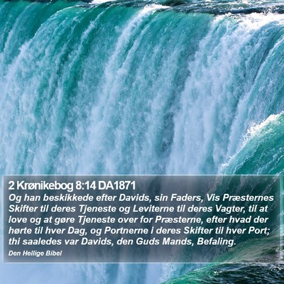2 Krønikebog 8:14 DA1871 Bible Verse Image